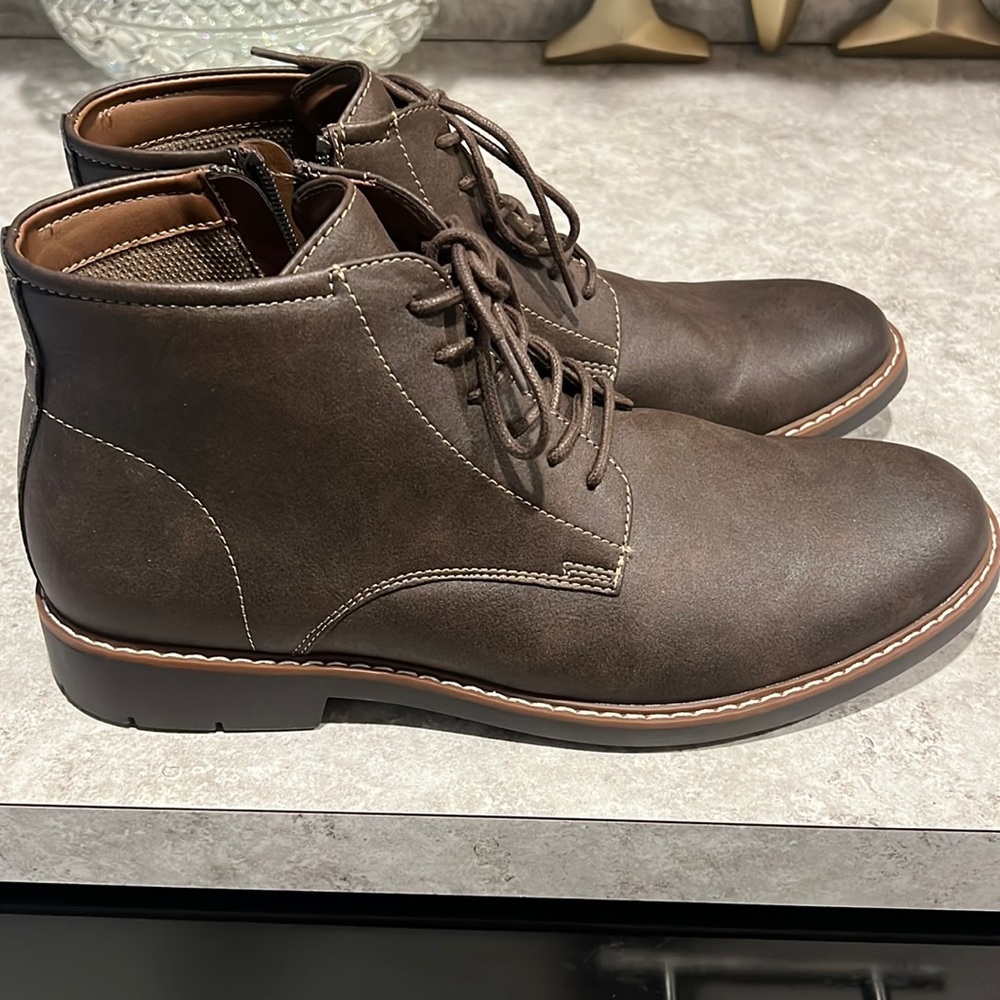 Leather boots